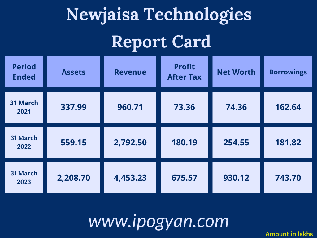 Newjaisa Technologies Financials