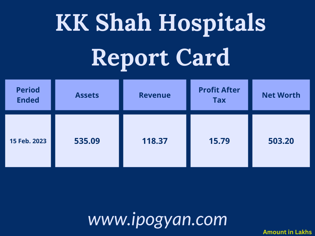 KK Shah Hospitals Financials