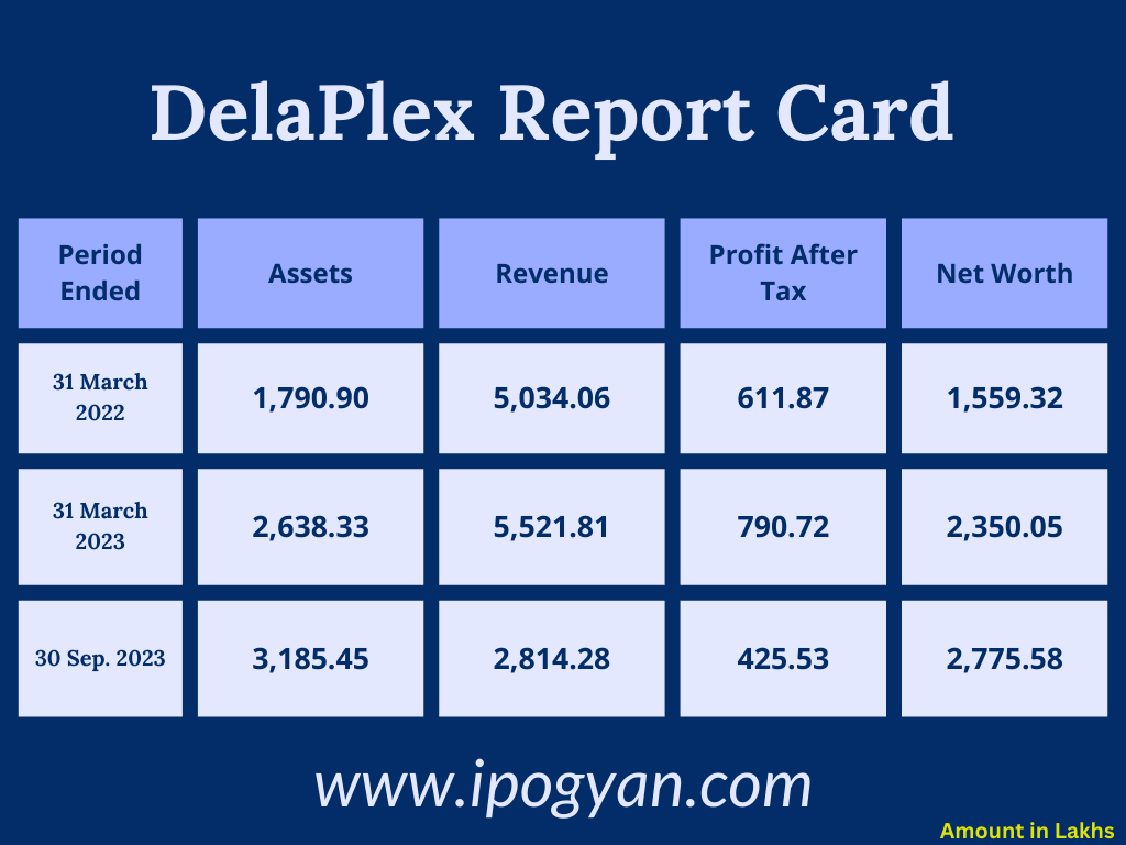 DelaPlex Financials