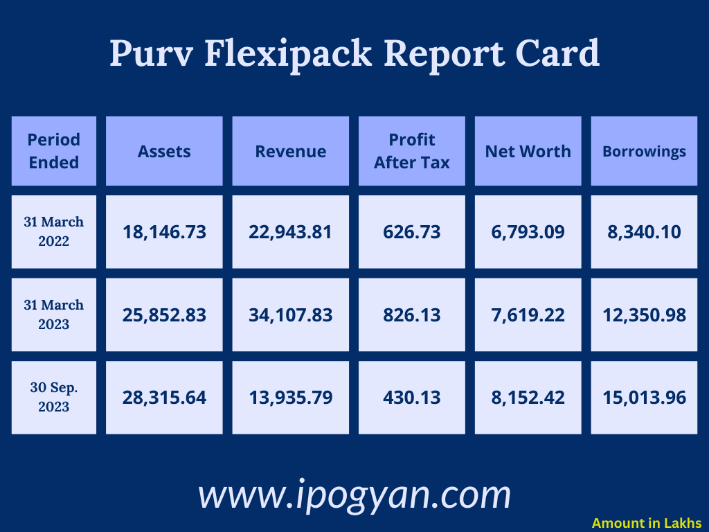 Purv Flexipack fINANCIALS