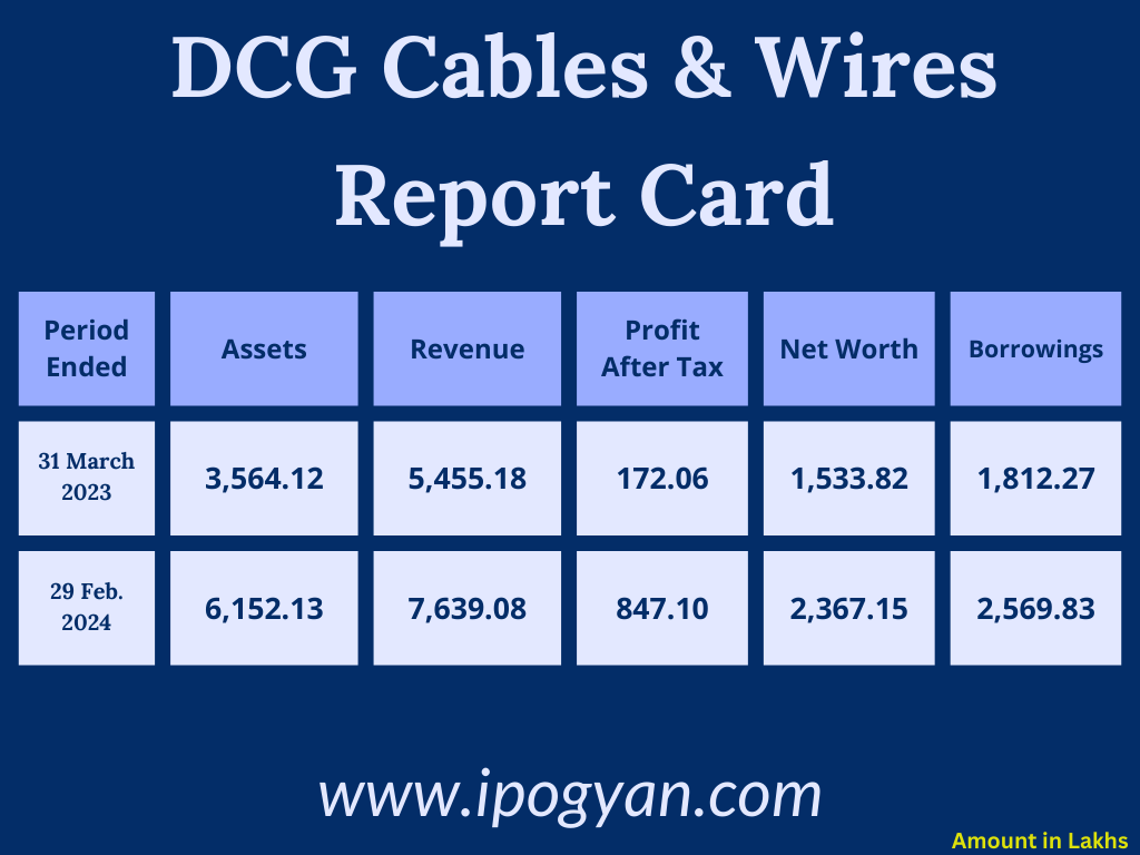 DCG Cables & Wires Financials