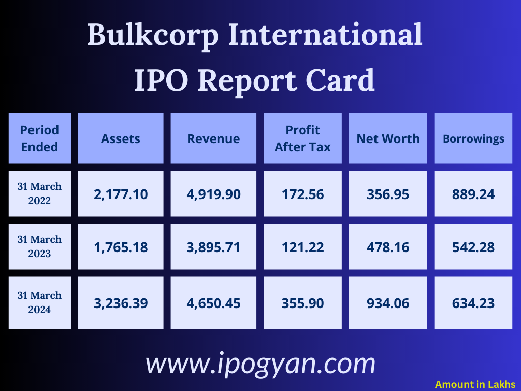 Bulkcorp Financials