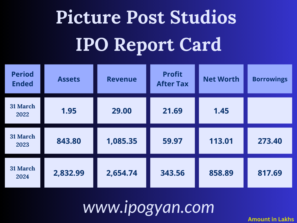 Picture Post Studios Financials