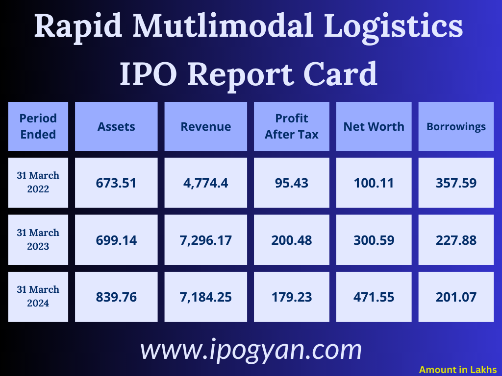 RAPID MULTIMODAL LOGISTICS Financials